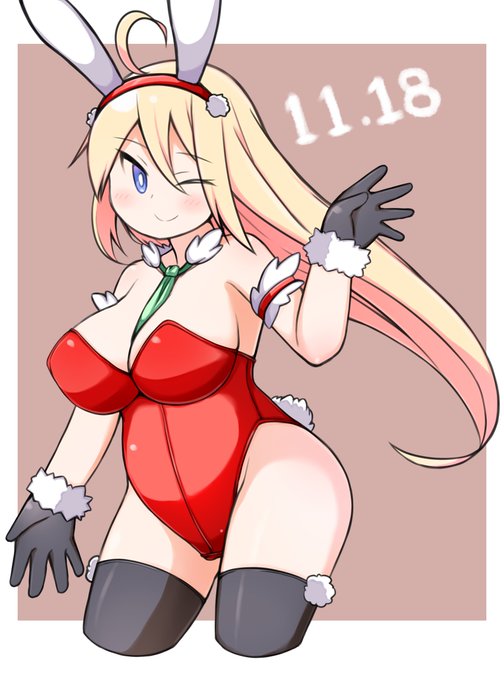 雪見だいふくの日なのでアーヤさん。
それっぽいカラーのバニー姿で。 