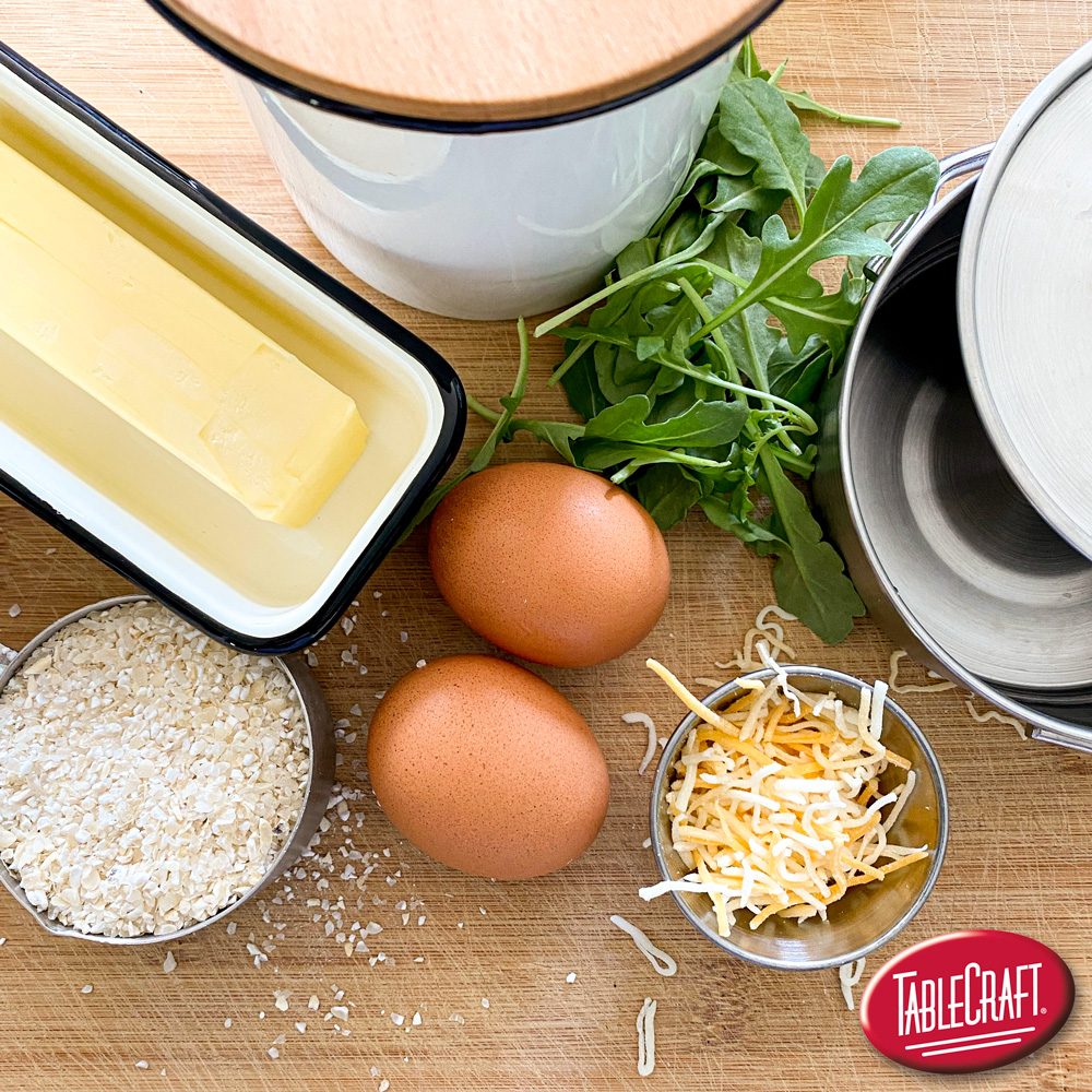 tablecraft_fs's tweet image. One week to Thanksgiving and all the ingredients for a side dish are organized and ready to go -- using our Enamelware Collection in classic white with black trim.

#EnamelwareCollection
#SideDishPrep