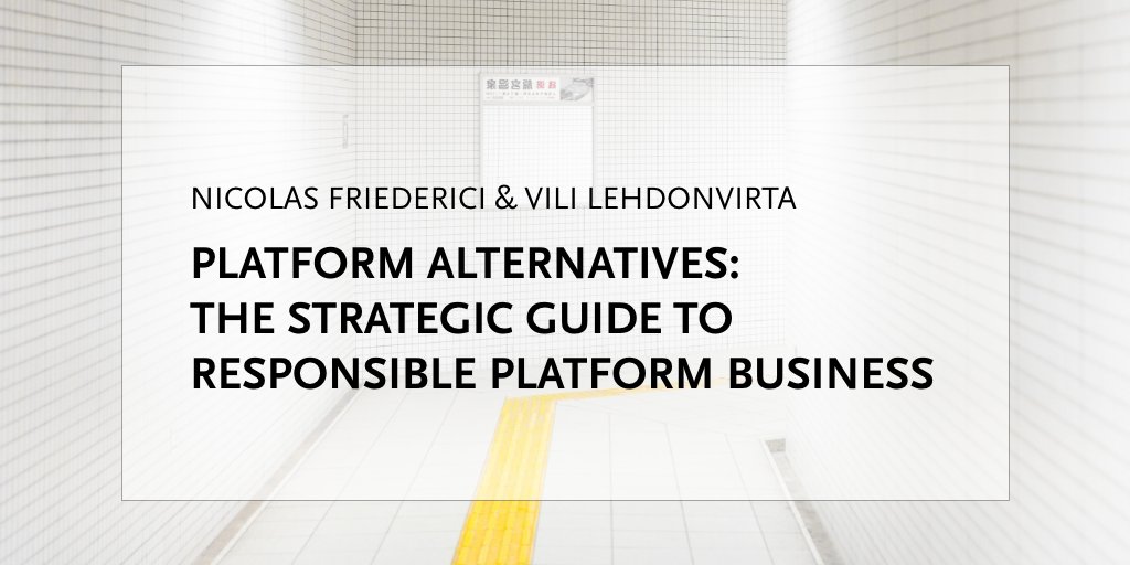 hiig_berlin's tweet photo. It highlights a new #StrategicGuide by @friedema &amp; @ViliLe. With #alternative solutions, they help European #platform firms to identify and mitigate problematic tendencies of #PlatformCapitalism. 

💡Find possible responses to key ethical concerns here: https://t.co/LPdUjghaKy https://t.co/lW5WZ0tJy8