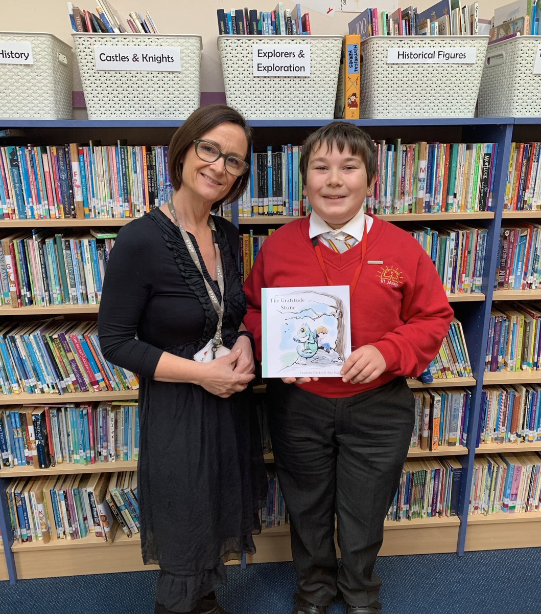StJamesElstead's tweet photo. We are proud to announce that Mrs Fincken, our very own author, has published a beautiful book called 'The Gratitude Stone', inspired by the children of St James . Her book reminds us to be thankful every day (If you want your own copy, you can find it on Amazon!) . https://t.co/TVKltiAbGu