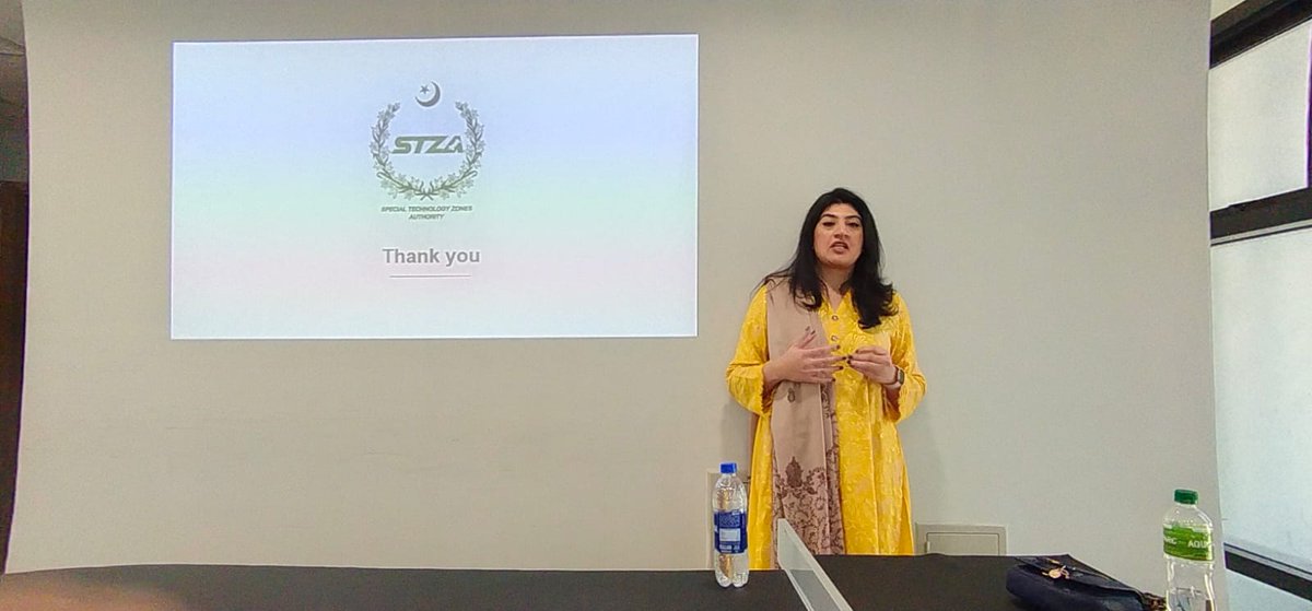 STZAOfficial's tweet photo. Fatima Kardar, the Vice President, COO, and Chief Technical Advisor to Microsoft CTO visited STZA in #Islamabad. She addressed the STZA team, leaders from the technology sector, students, and academics on leveraging technology for social good and uplifting the people of Pakistan. https://t.co/5dnB7b4svD