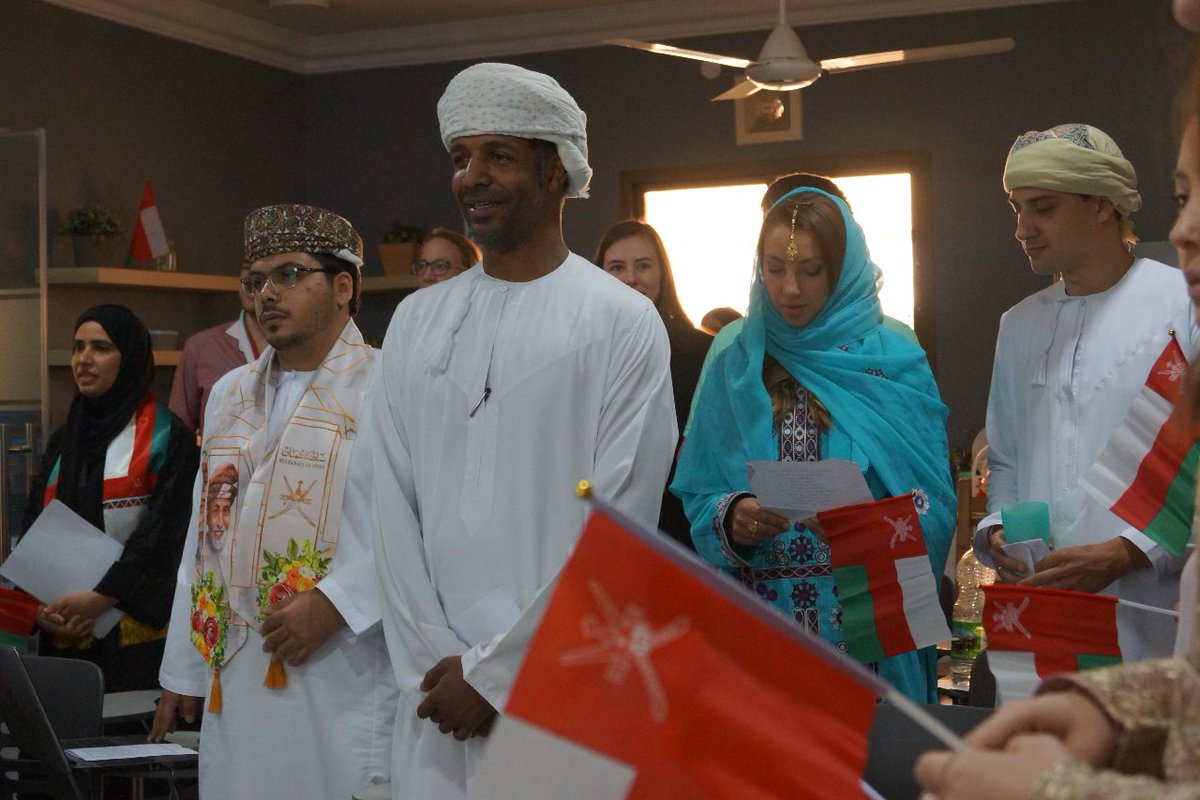 ArabicinMuscat's tweet photo. #AEI is celebrating National Day in Oman! Thankful for the ongoing safety and openness of our beautiful country. Experience it yourself! https://t.co/svH8V7SWYs

#AEI #Arabia #Experience #Institute #Arabic #MSA #Gulf #culture #language #challenge #Muscat #Oman https://t.co/7ZkSSRgNAA