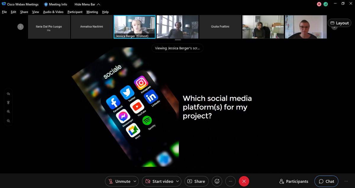 CreaturesProje2's tweet photo. #training
🔝Third and last day of @INTERREGADRION #webinar about effective #communication.
💡Topic of the day: #socialmedia #management!
🤩Can't wait to put to #gooduse all the ideas and inputs from @iServiceAgentur and all other participants collected in these days!
#StayTuned https://t.co/4vKcQ8dxCd