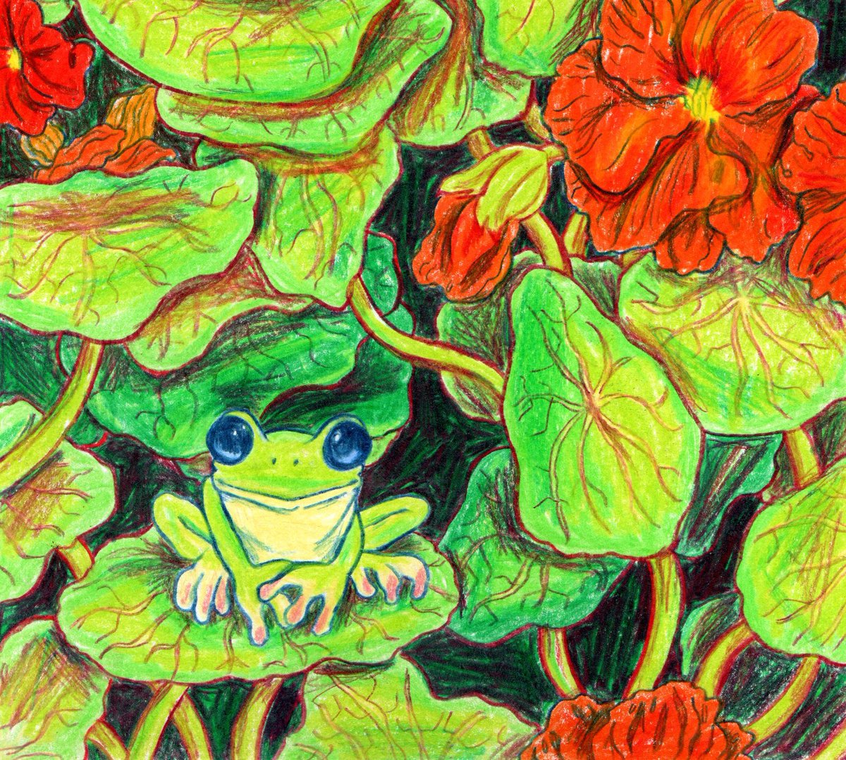 hannahlock's tweet photo. Hello #animalartistsunite ! I'm Hannah, I love animal friends and bright colours. 🐱✨ https://t.co/ig5AHKEmAw
