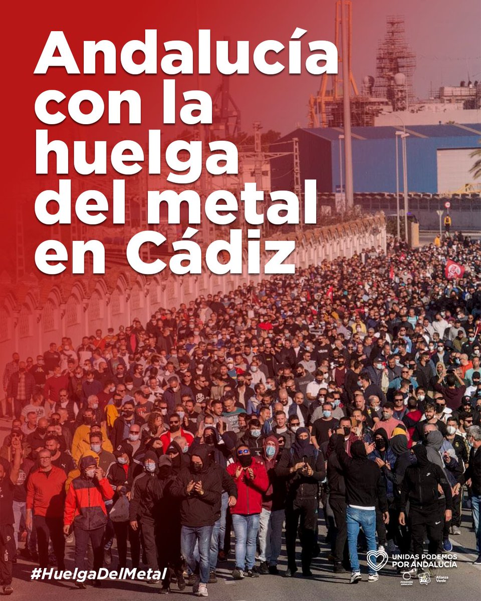 pcandalucia's tweet photo. Los derechos de hoy fueron las luchas de ayer.

La #HuelgaDelMetal es dignidad. https://t.co/1eewerOQZz