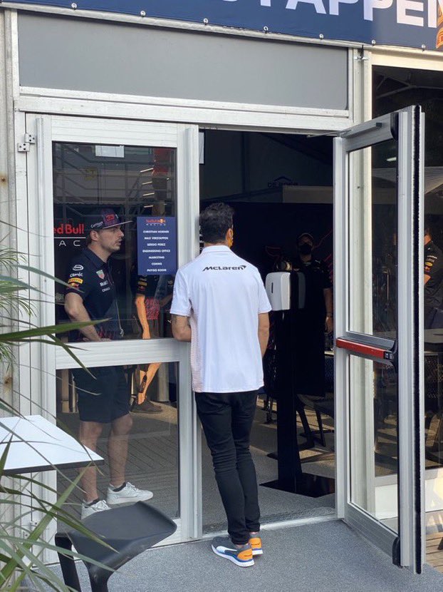 FormulaReaction's tweet photo. “Helmut, is it okay if max comes out and play” https://t.co/C91tNHs9x6