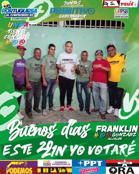 Franklin_Mapa2's tweet photo. *Feliz Jueves* 
_Comencemos el dia agradeciendo a Dios; sigamos juntos trabajando por nuestro Municipio_ 

*Este 21N  con Primitivo Cedeño a la Gobernación  y Franklin Mapa Gonzalez  a la alcaldia gana el pueblo*

 *¡Juntos Hacemos Más!*
@nicolasmaduro @PrimitivoPsuv https://t.co/o0GPD3AtvN
