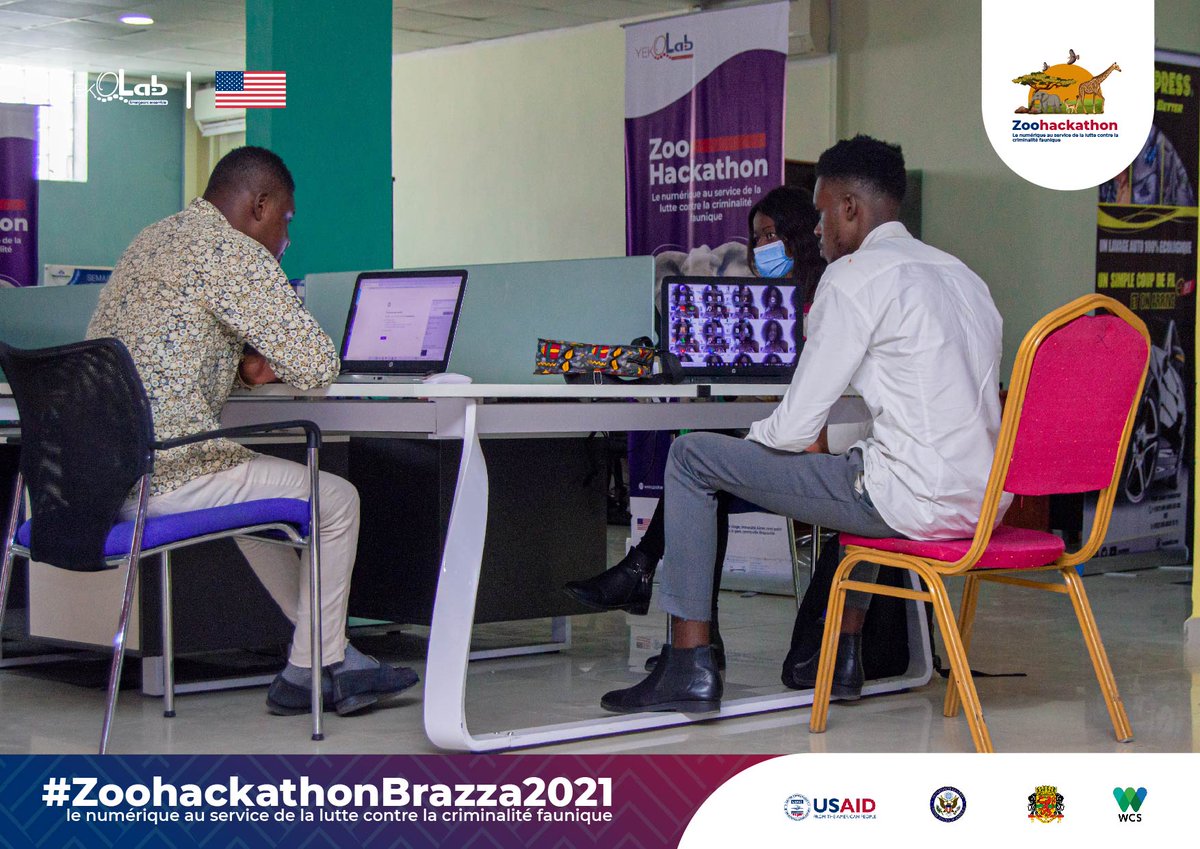 C'est le début d'une belle aventure à <a href="/Yekolab/">Yekolab Community</a> avec le lancement du #zoohackathonbrazza2021 financé par le gouvernement des États-Unis. 
Nos innovateurs ont 2 jours de codage pour proposer une solution innovante de lutte contre la criminalité. 
<a href="/USEmbassyBrazza/">m</a>