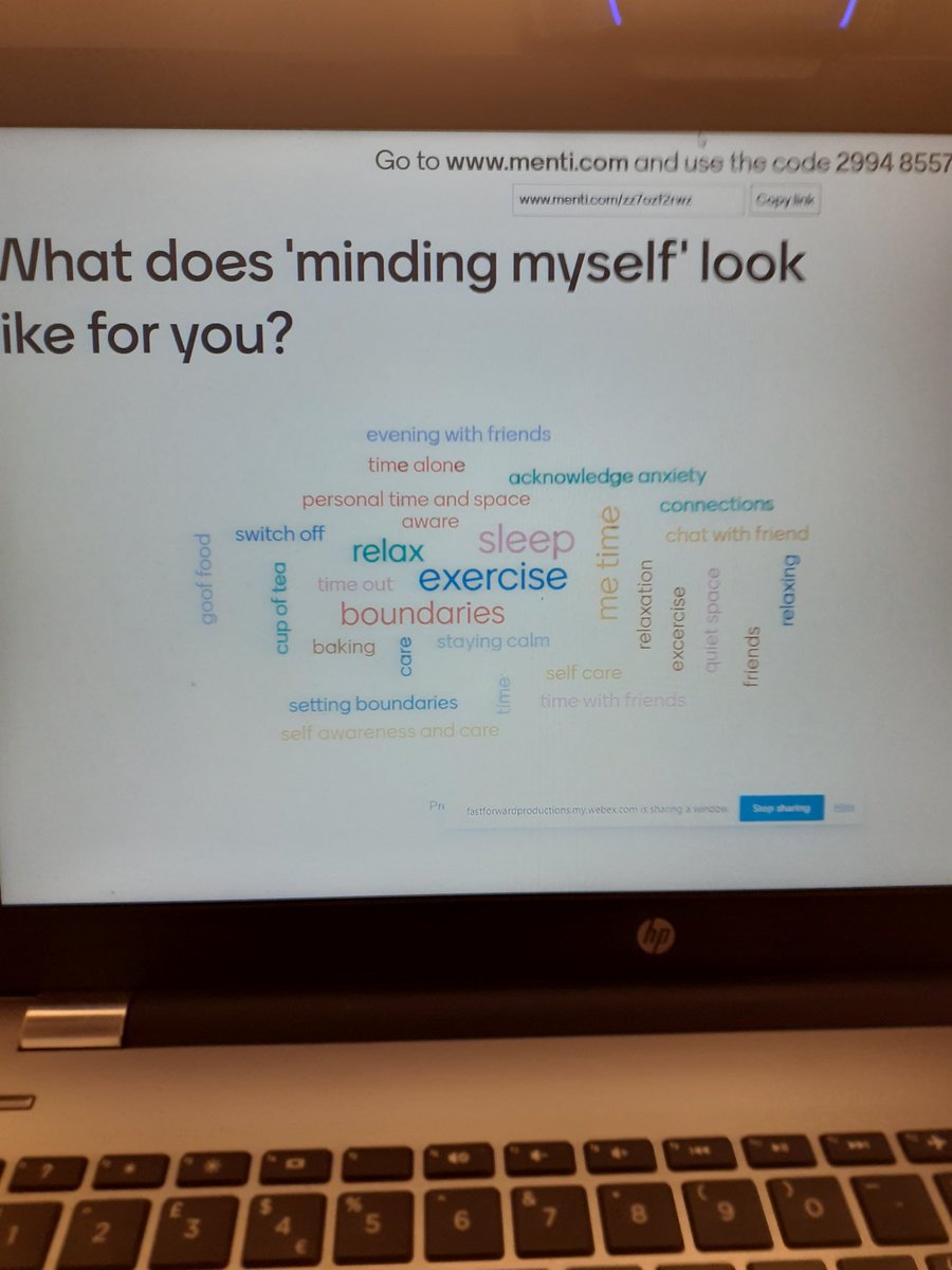 TheParentingNe1's tweet photo. Our webinar is underway &amp; we love the ideas that attendees are sharing  for self care. Sleep taking centre stage  #ontheroadagain #mindingme https://t.co/5wAyhB0Rzq