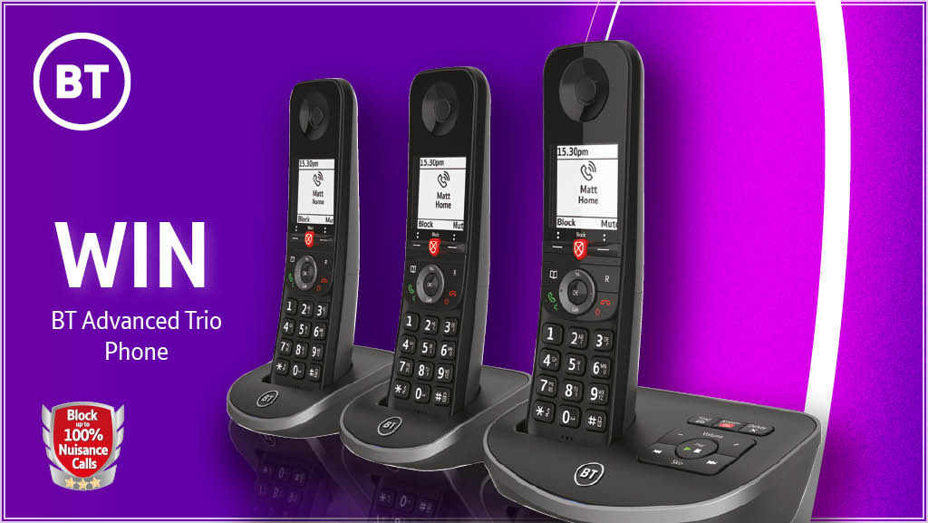 Enter our latest prize draw to #WIN @bt_uk Home Phone Trio! This is a multi-platform prize draw and can be entered on Facebook, Twitter and Instagram as separate entries. Simply follow @HughesDirect & RT to apply on Twitter🍀🎁 Ends 24/11/21, Ts&Cs apply - hughes.co.uk/competition-te…