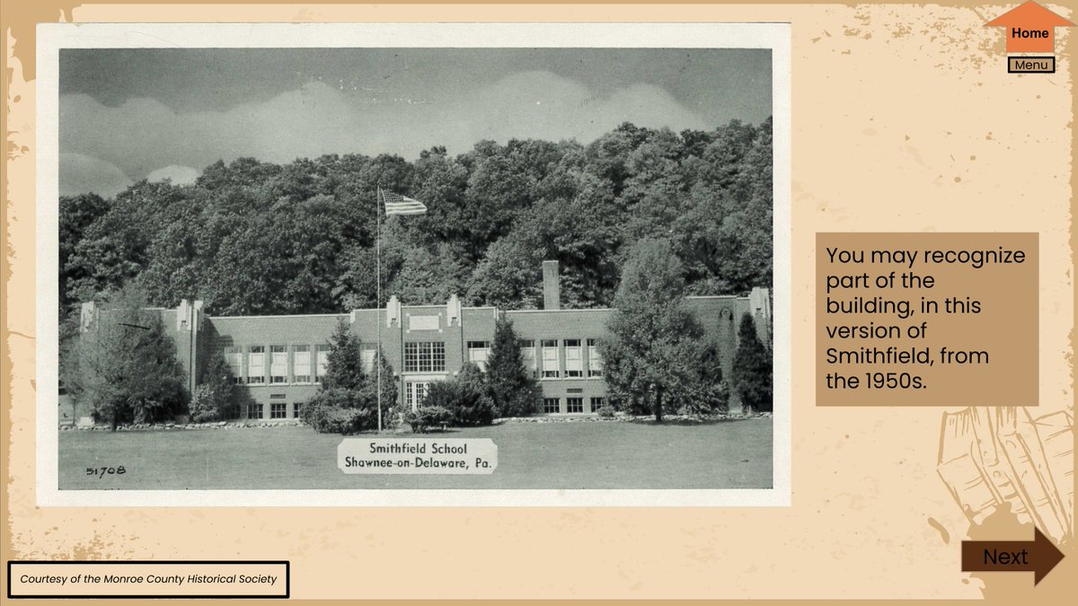 MonroeHistoryPA's tweet photo. Following some research in our library, Smithfield Elementary teachers Mr. Karpe, Mrs. Daning, and Mr. Simonds created a wonderful display about the history their school, along with an accompanying digital educational guide. #SmithfieldGoesOldSchool #SmithfieldElementary https://t.co/MWIb0qGvyE