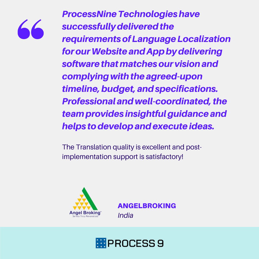 ProcessNine's tweet photo. Client's Feedback
.
#processnine
#clientfeedback
#clientexperience
#clientsuccess
#clientservicing
#clienttestimonial
@AngelOne https://t.co/peQaZJzGCT
