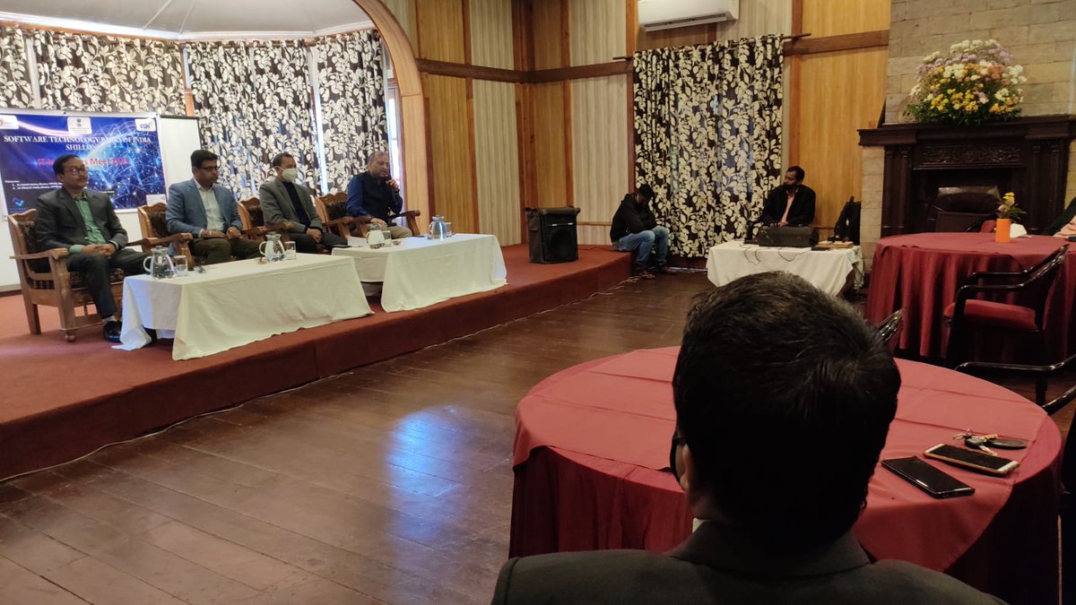 ShillongStpi's tweet photo. Sh. Manas Panda, Jurisdictional Director, STPI(Odisha, Bihar, Jharkhand &amp; NE), Sh. Subodh Sachan, Director, HQ and Director IT, Govt of Meghalaya had interaction with IT/ITES  Industry, #NEBPS &amp; #OctaNE startups on how to facilitate growth of respective sectors in NE @Omkar_Raii https://t.co/WZqjPem6Xg