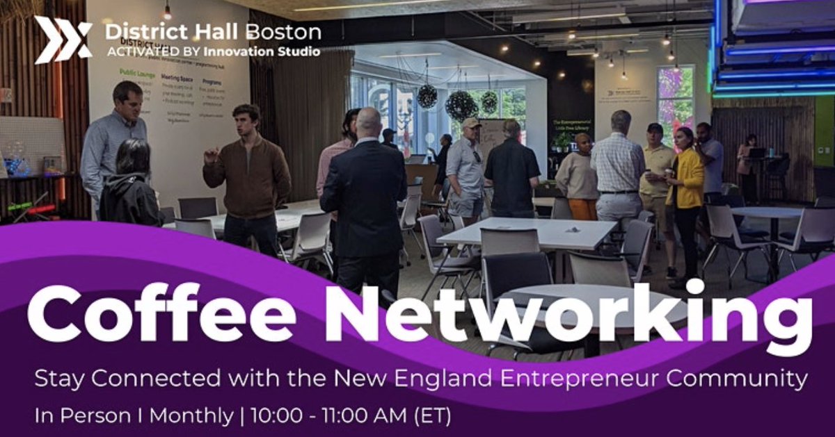 My_InnoStudio's tweet photo. 🔥Happening  #TODAY! Join our Coffee #Networking ☕and stay connected with the Boston #entrepreneur and Innovation Studio #community.

✅ RSVP: https://t.co/duv4x5XP8n
In-Person | Thursday Nov 18 at 10:00 AM ET. 

#networkcommunity #seaport #coffeetime #networkingevent https://t.co/3SJ3KOg5iZ