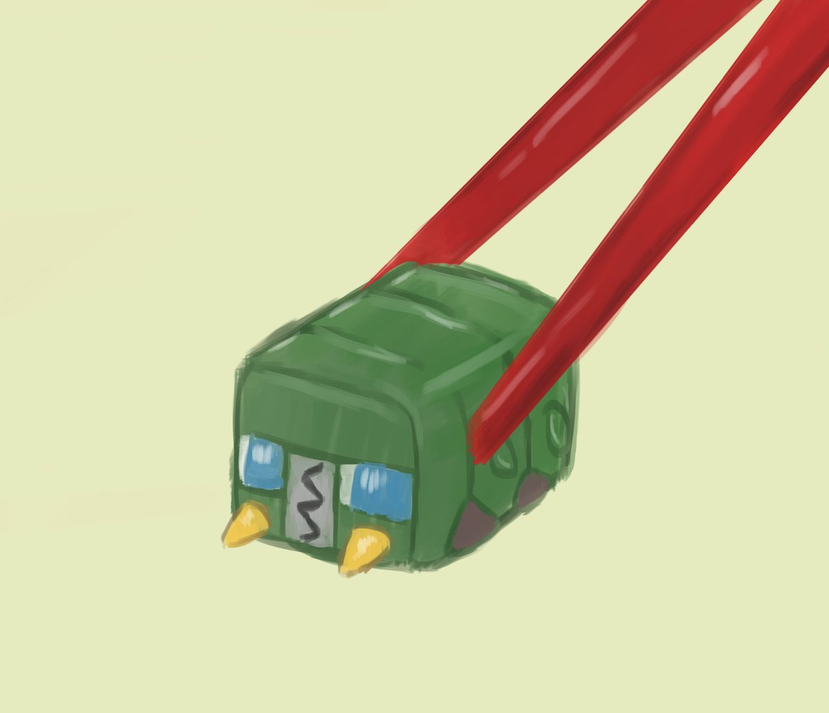 Fairy_Apricot's tweet image. Prompt: Cube

#charjabug #Pokemon #BugType