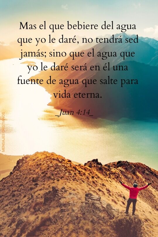 musicacristiana's tweet photo. Buenos días! 😀 
Hoy acércate a esa fuente de agua que fluye para vida eterna! Sólo Cristo pude llenarte de agua viva 🙌 

#PalabraDeDiosParaTuVida #DevociónTotal #VersiculoDeHoy #Cristosaciatused #sediento #SoloDiosPuedeLlenarte #aguadevida #RenuévameSeñor #mensajescristianos https://t.co/vuoQ0Df44Q