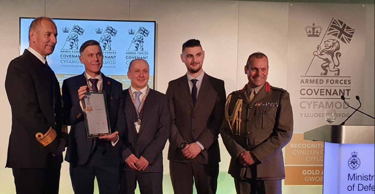 Ubitech3R's tweet image. @Ubitech3R are honoured to have received our #GoldERS21 award at the fantastic awards ceremony held at @HMSCambria with @RFCAforWales @WMRFCA  Congratulations to all involved

.