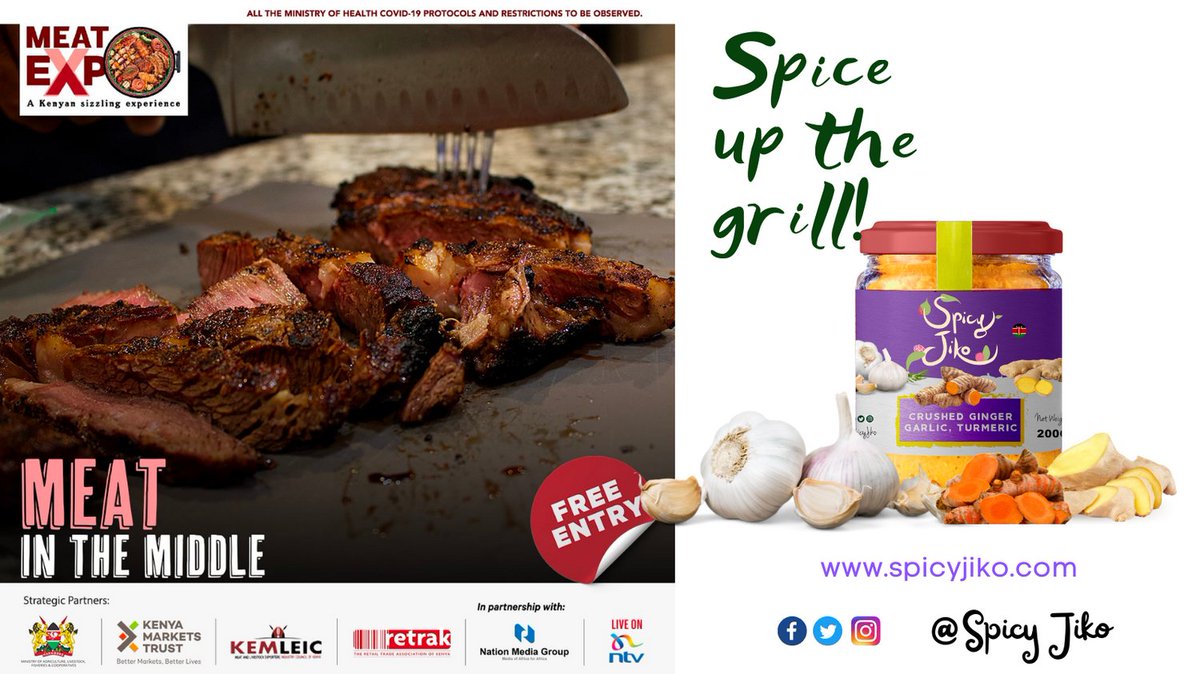 SpicyJiko's tweet photo. Find the the perfect meat and spice combinations for a #SizzlingExperience
Visit
@SpicyJiko
at #MeatExpo #NationNewsplex https://t.co/smZ3e84p7l