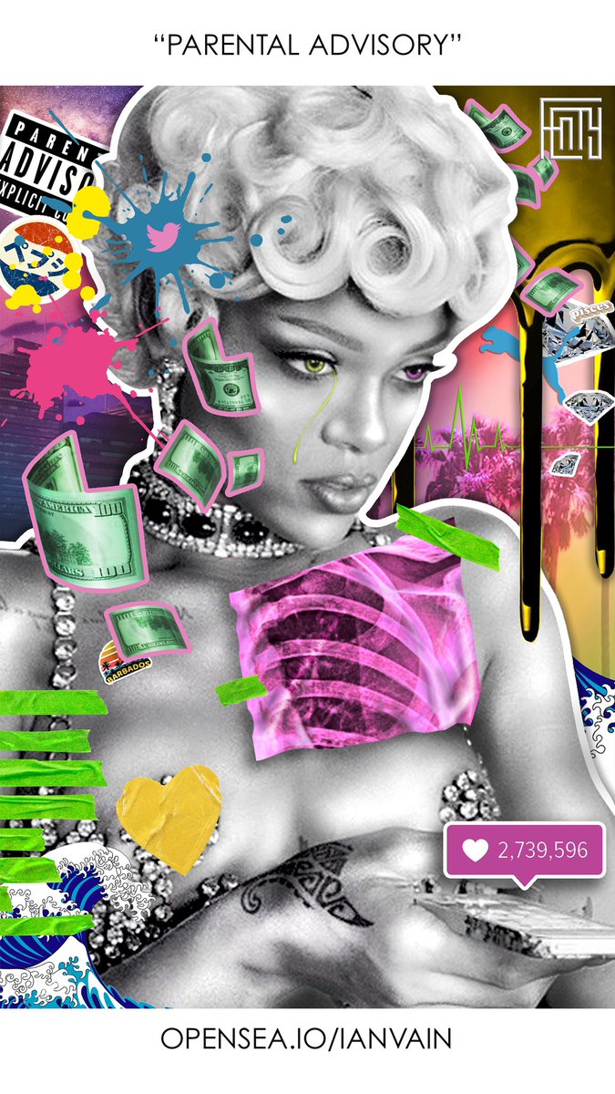 ianvain2's tweet photo. @rihanna https://t.co/zUONH05UKw #nft #nftart #rihanna #opensea #ethereum #cryptocurrencies @opensea https://t.co/hxme8szfi8