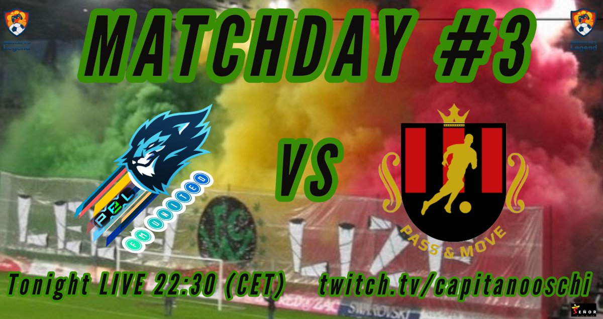 Heute Abend - <a href="/WapesLeague/">WAPES League 11vs11</a> Legend League Spieltag Nr. 3 - wir geben 420 % 💚💚💚
#fullmanual #wapesleague #11vs11 #PES2021 
Live ab 22:30 ---> twitch.tv/capitanooschi