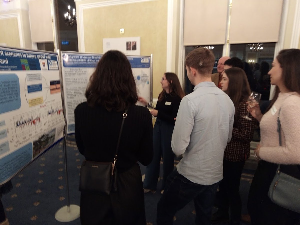 NeRoChem's tweet photo. @VictoriaPorley explaining photocatalytic water treatment to the masses at the @HydroScholars Welcome Event at the @RoyalSocEd yesterday evening. https://t.co/p4bCKnNoLZ