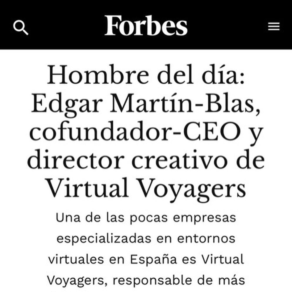 spatialuser's tweet image. 🏄🏻‍♂️Episodio 3 🥊Forbes destaca a @Edgar_Martin_B y el flow de una banda de rock resultó ser nuestra familia @Virtual_Vgers , y eso que aún no hemos contado lo que se está preparando en el laboratorio 🧪 #Metaverso 

@Meta #forbes #metaverse #metaverso #realidadvirtual