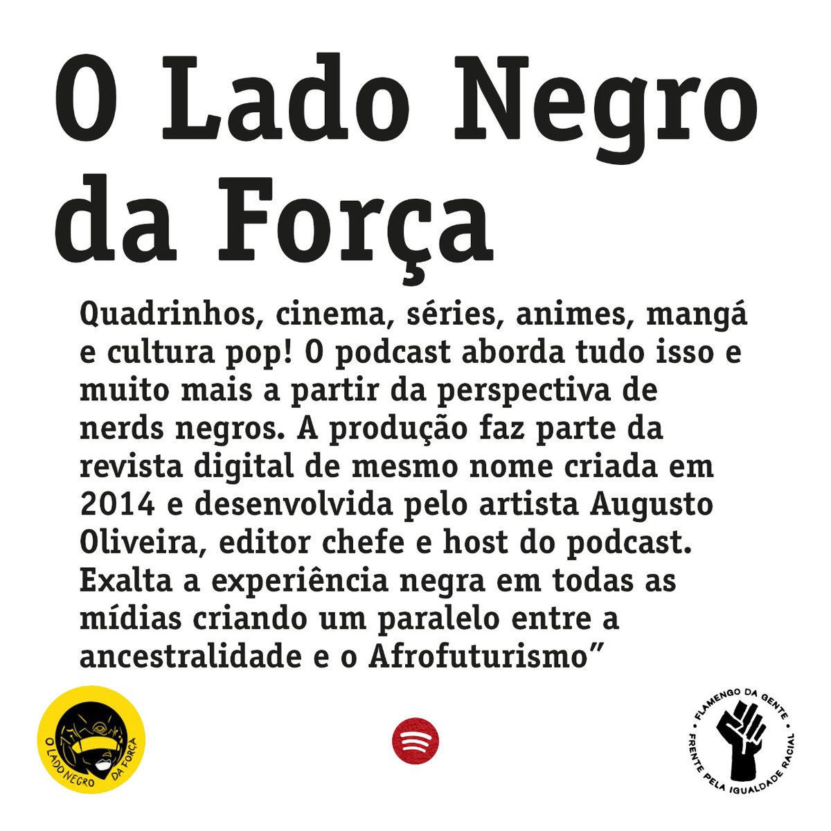 FlamengodaGente's tweet photo. Combater o racismo é também dar voz ao povo preto.

Há muito a ser dito e há muitos de nós trabalhando para que nossas vozes nunca mais sejam silenciadas.

Que tal começar por esses aqui? (2/2) https://t.co/N9noiQiOz9