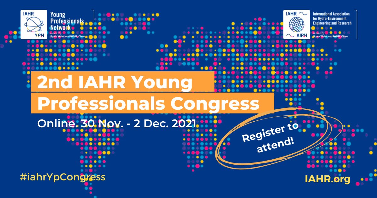 📣The <a href="/IAHR/">IAHR 💧</a> has published the programme of the #iahrYpCongress. Remember that registration is free!!

📅Save the dates: 30.Nov - 2.Dec

Check all the information in the following link: mailchi.mp/198a67620905/2…