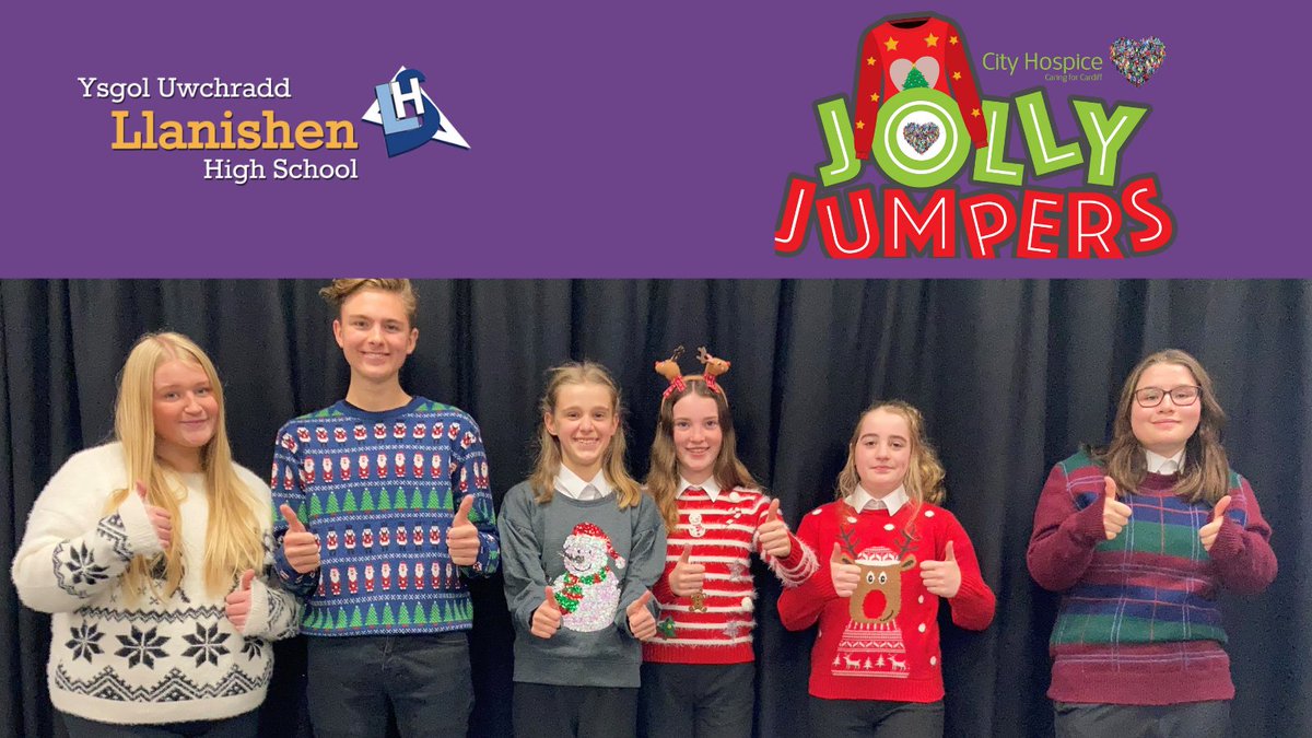 CityHospice's tweet photo. Llanishen High School are getting festive to support Cardiff’s local #Hospice on 15th Dec, their #CHJollyJumpers Day🎅

Tom, Head Boy tells us why they are getting involved and encourages other schools, and groups to join in too! 🎄
https://t.co/Wk1nWFGZ8L
@LlanishenHS
@wpduk https://t.co/EL2STvTxXR