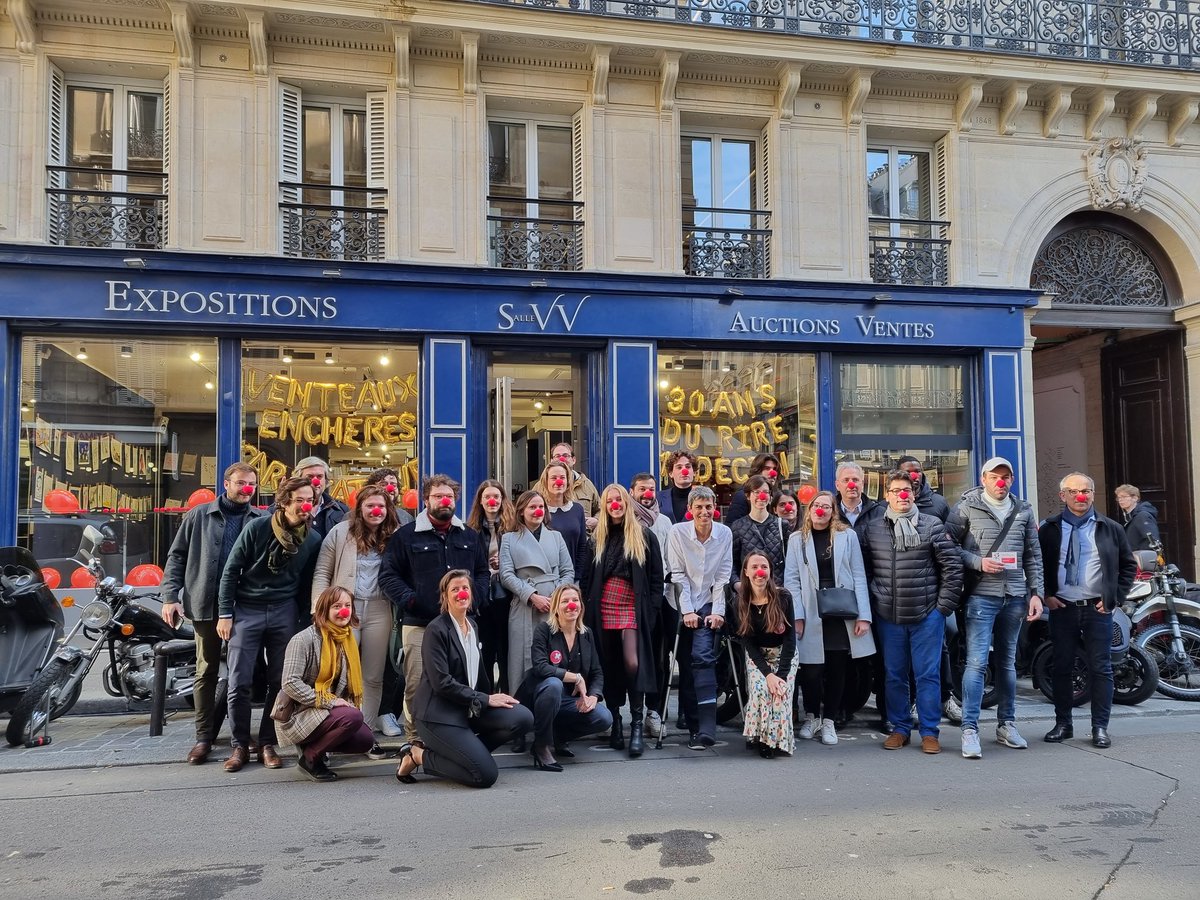 #VenteSolidaireRireMédecin
🙏 Merci à toute l'équipe <a href="/AuctionMillon/">MILLON AUCTION</a> pour son soutien dans l'organisation de notre première vente aux enchères caritative ❤
👉 Rendez-vous ce soir à 19h Salle VV 3 rue Rossini 75009 et en live sur drouotlive et <a href="/interencheres/">Interencheres</a>