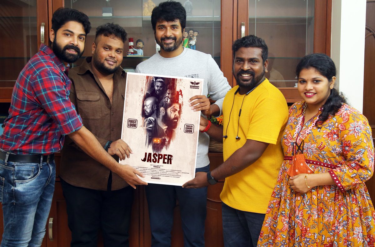 Yuvamaster555's tweet photo. I am very happy to share my debut movie Jasper first look poster launched by Makkal Nayagan 
Mr. Sivakarthikeyan @Siva_Kartikeyan Sir
thanks a Lot Sir https://t.co/LsxFOnOqSj