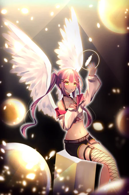 天使
#TOWART  #ホロライブ 