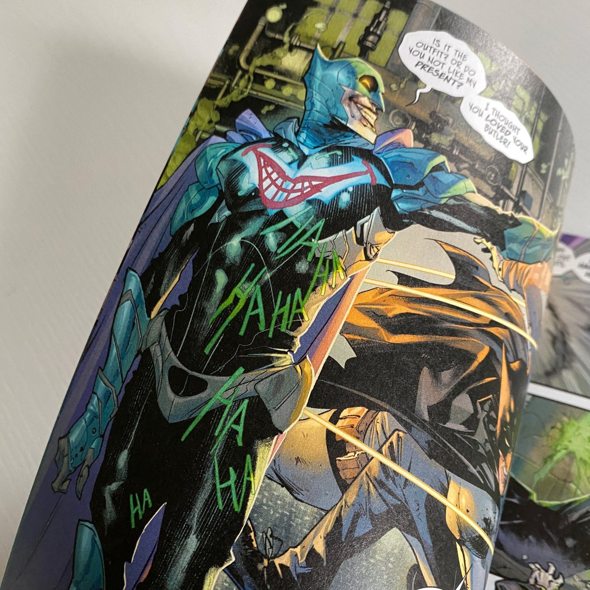 I got this beautiful variant cover by Jock of Batman 100 at #nycc21. <a href="/JamesTheFourth/">James Tynion IV</a> and team never disappoint. And I think I found my next #Joker cosplay! #batman #cosplay #comicbooks #nycc #newyorkcomiccon