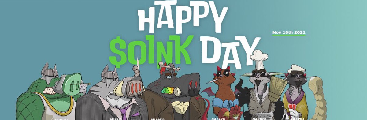 Crypto_Rozla's tweet photo. 🚨HAPPY $OINK DAY 🚨
🐽 Angry Meerkatsearns 5 $OINK a day
🐽 No staking required
🐽 Burn $OINK for Symbiosis (Breeding) and more
🐽 Total Supply: A max of 91,250,000 $OINK will ever exist
@angryboars is a project with true #utility check it out #NFTCommunity credit: @madebyigor https://t.co/vW4AMyeq1O