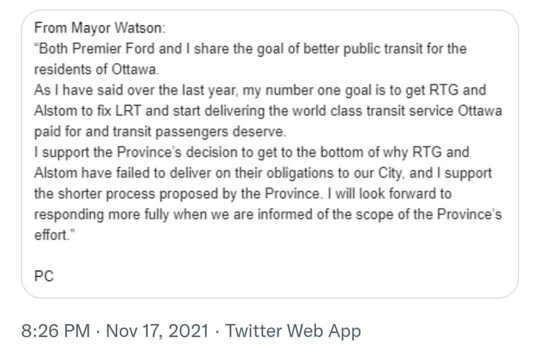 Smardie96's tweet photo. So @JimWatsonOttawa was so dead set against an Inquiry that he has shut it down twice but suddenly he supports one now the province is getting involved?? What a joke 🙄 
#octranspo #ottawa #ontario #judicialinquiry #scaredchild #ottlrt #failrt https://t.co/w6PSOh5xPG