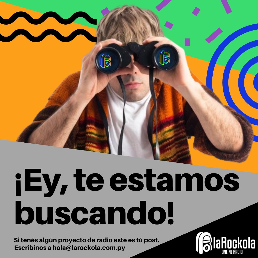 Ey, vos.. Querés sumarte? Mandanos un mail con tu idea, proyecto, lo que sea que tengas en esa cabecita a hola@larockola.com.py 🤟🏼😎🎙️