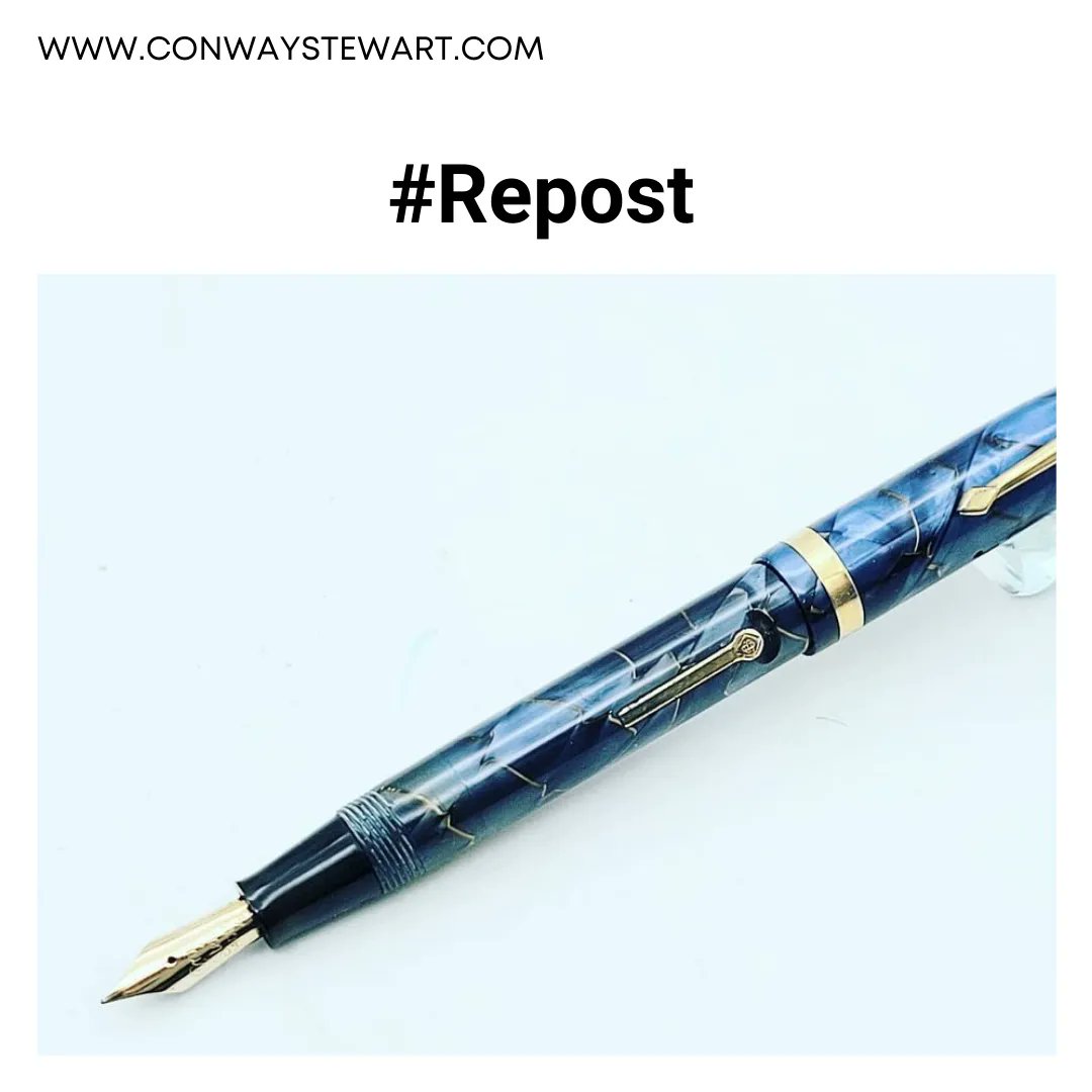 Conway__Stewart's tweet photo. #Repost @joka29_
.
.
✒"one of my most beautiful blue pens" 💙💙💙 for the #blueweek
@bluetastic_pens .
@conway_stewart
#handwriting #writtenthoughts #transparent #stationary #conwaystewart #fpn #england #writingmatters #nibporn #handwritingcommunity #blue https://t.co/HioUYWYw27
