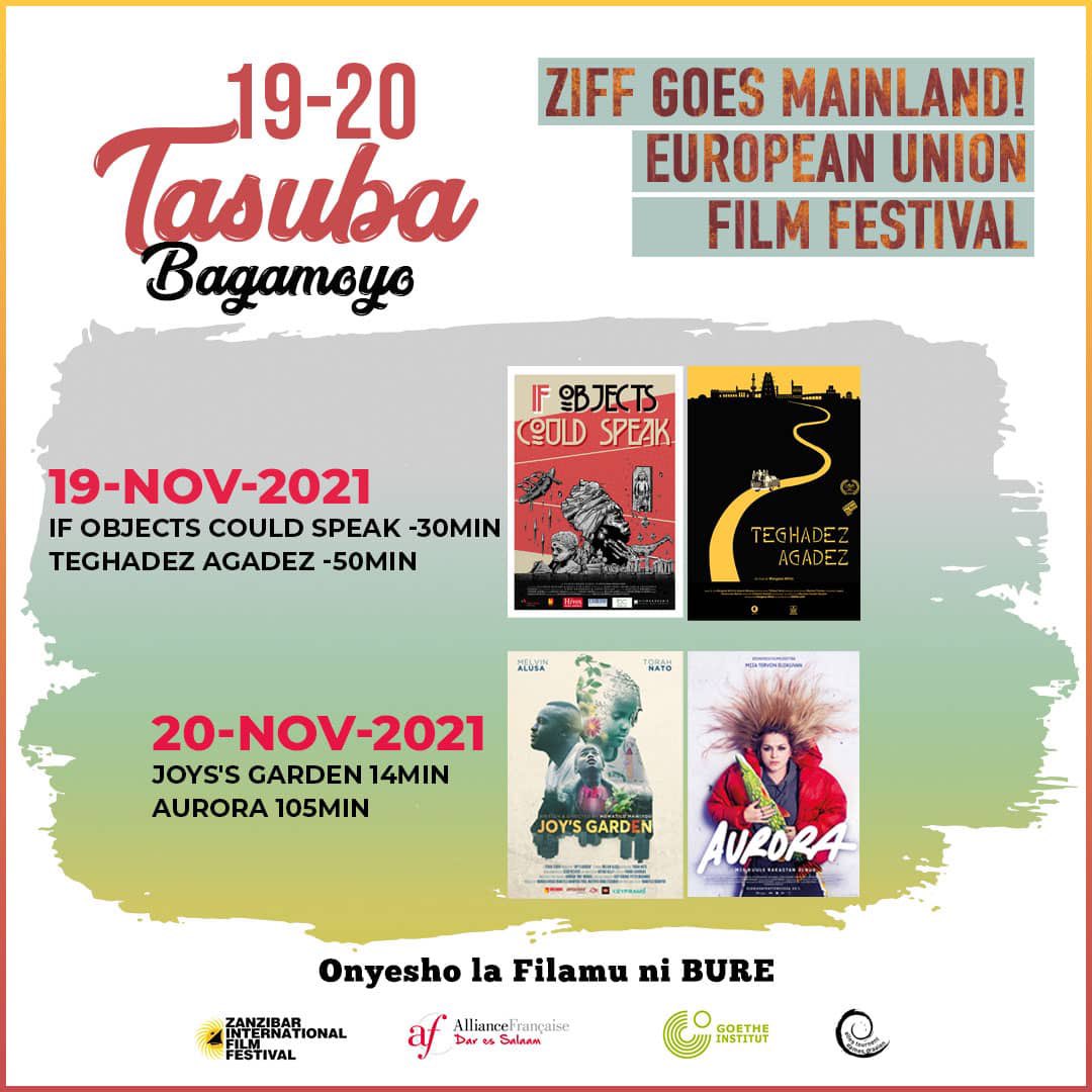 ZIFF | in Tanzania, Mainland! 🇹🇿 

For the first time ZIFF, in Collaboration with European Embassies is taking film screenings to the mainland! 

Next stop 📍 : Bagamoyo, Tanzania. 

Karibuni nyote and tell a friend! FREE OF CHARGE! 

#ziff | #eurpeanunion |#filmscreenings