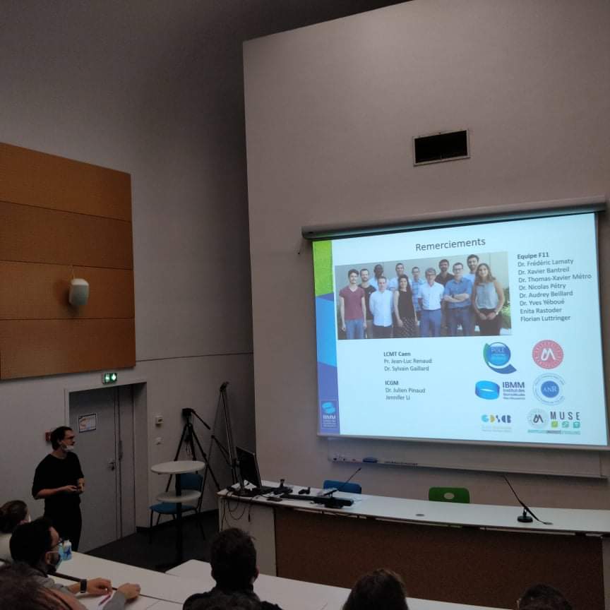 Always a pleasure to present my PhD work realized with <a href="/FredLamaty/">Frédéric Lamaty 🇪🇺</a> and @XavierBantreil !
 
Thanks @ICOA_UMR7311 for organizing nice events like that.