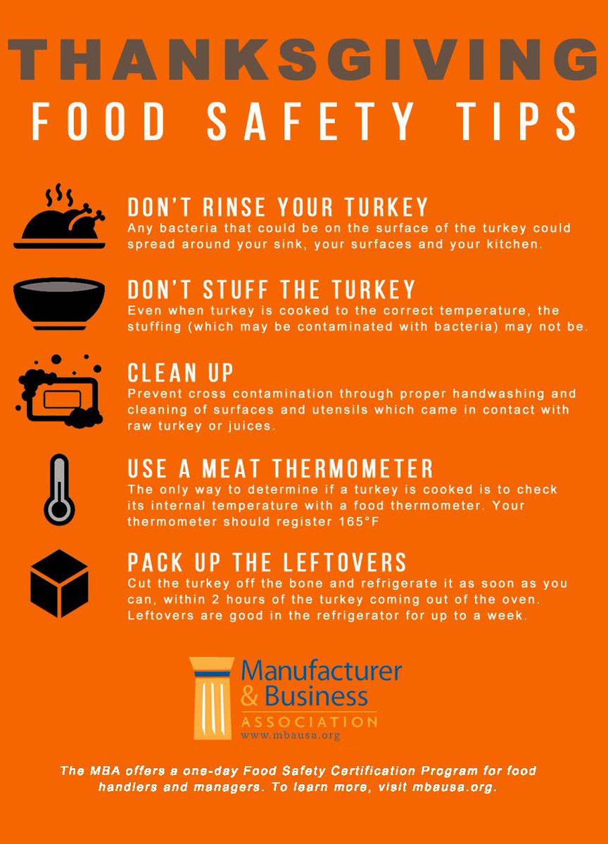 تويتر \ Mba على تويتر: "With Just A Week Left Before The Holiday, Preparing  A Thanksgiving Meal Can Be Overwhelming. Stay Safe This Holiday With These  Helpful Thanksgiving Food Safety Tips! Learn