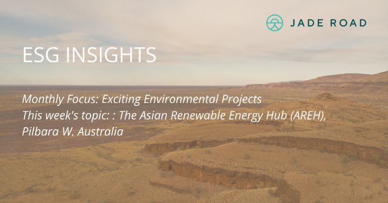 JadeRoadInvest's tweet photo. ICYMI, did you know that The Asian Renewable Energy Hub (#AREH) is a project that aims to generate 26 GW of renewable energy in Western #Australia? The bulk of the energy will be used for large-scale production of green #hydrogen products.​

Read the #ESGInsight to find out more.