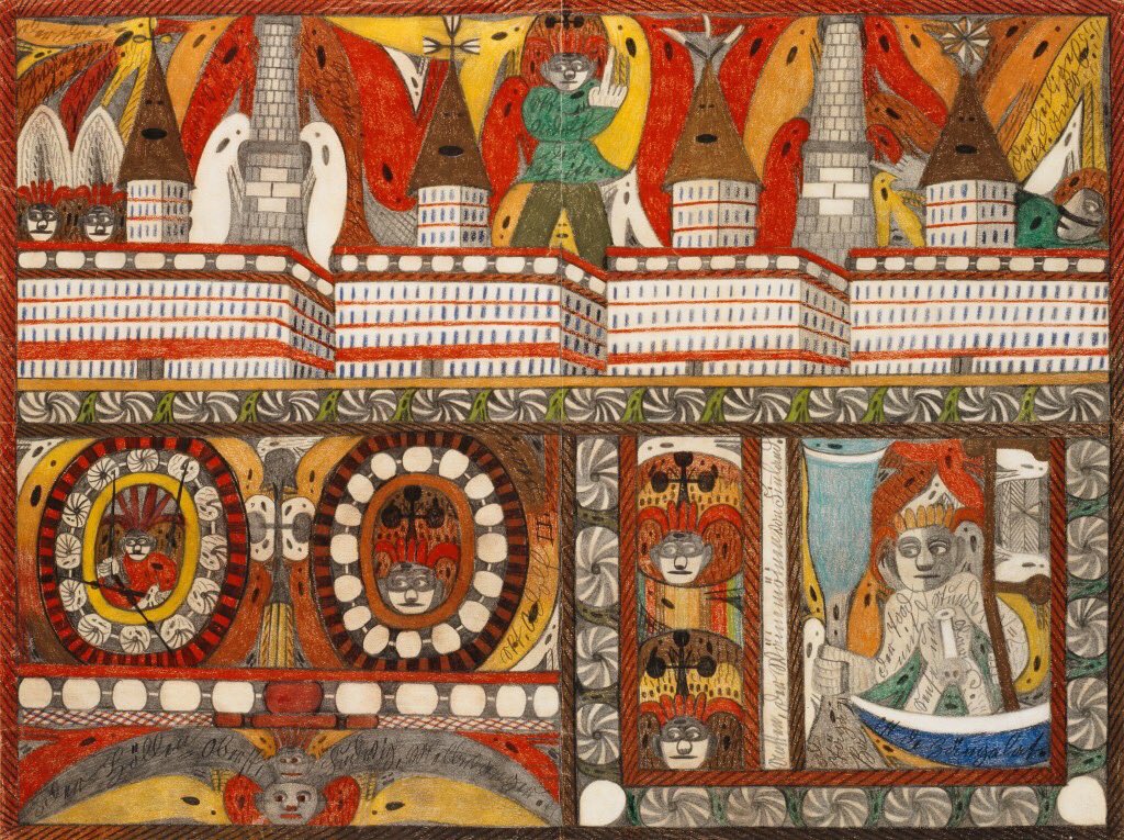 xe0_xeo's tweet photo. Various Outsider art pieces by Swiss artist Adolf Wölfli https://t.co/ZezlbXcjdR