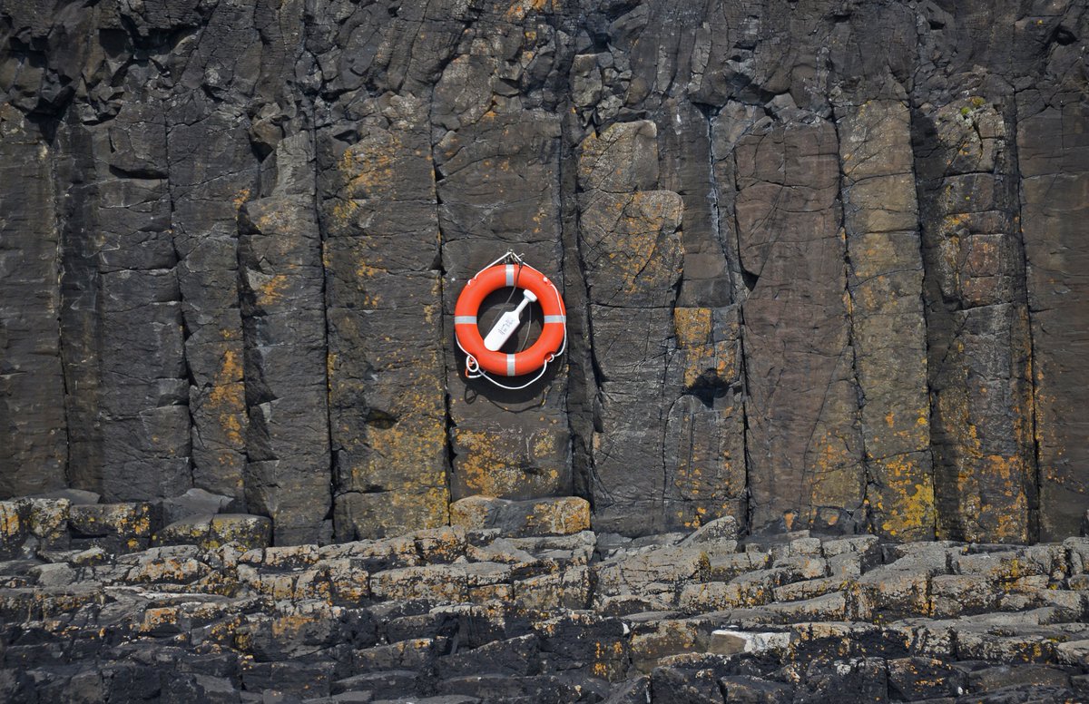 StaffaNTS's tweet photo. #Staffa's infrastructure requires regular inspection and maintenance to withstand the rigours of our stormy seas🌊, including lifebelt throwlines which are regularly checked by our ranger.

📷Maurice Wilkins

#healthandsafety #Scotland #nature #island https://t.co/4r185pLMZw