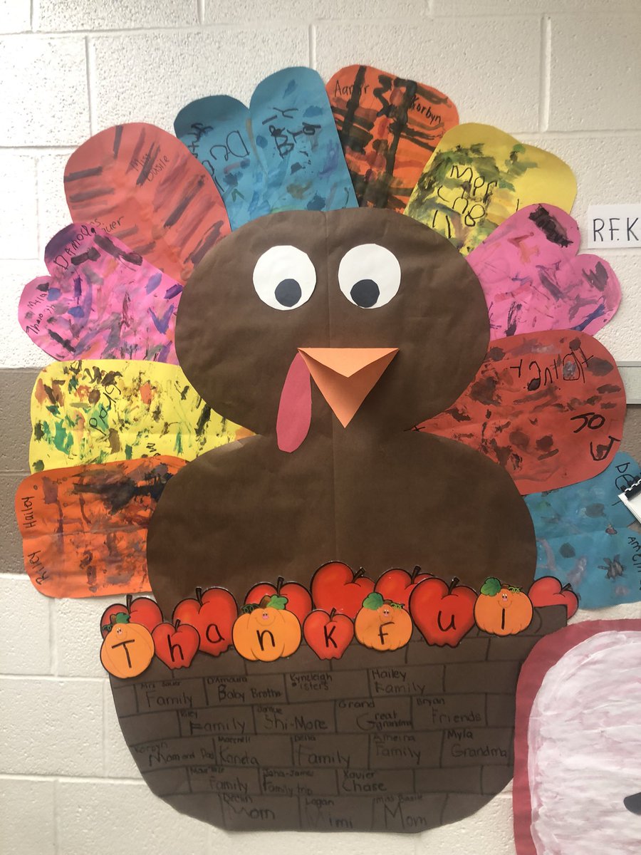 jeffersonkind's tweet photo. We worked together to make our thankful turkey! We decorated the feathers with a partner.🖤 #thejwcs https://t.co/1PgwQHJgcD