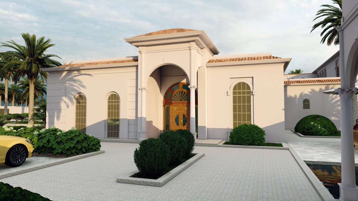 من أعمالنا #تصميم_فيلا_طراز_اسلامي_اندلسي مساحة الارض 10000 متر مربع  
الموقع .. #المملكة_العربية_السعودية  #القصيم