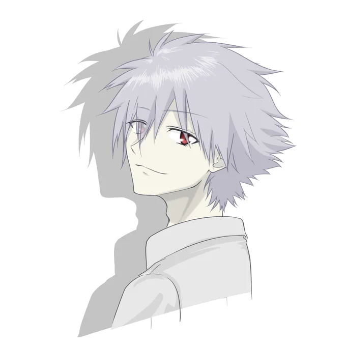 好みのイケメンを描くカヲルくん 