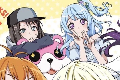 pinkblueotd's tweet photo. 💖💙✨ Today’s first Pink/Blue pair of the day is Misaki Okusawa, or Michelle, and Kanon Matsubara from BanG Dream! Girls Band Party! https://t.co/j35oycPuzy