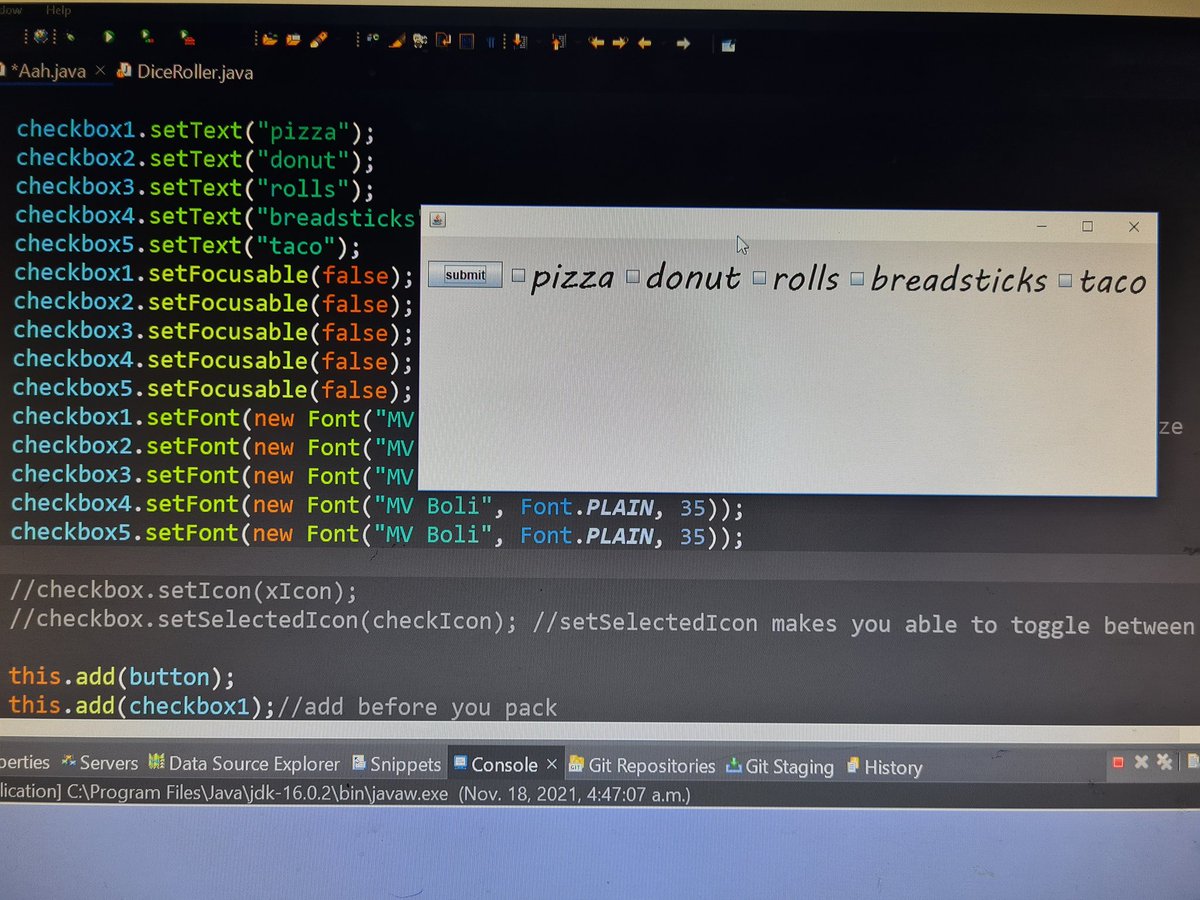 Augusta_reqe's tweet photo. Day 10 of #100DaysOfCode did some projects in GUI (tic tac toe and snake game). Also worked on my personal portfolio and updated my resume #WomenWhoCode #techtwitter #BlackTechTwitter #Java #javadeveloper https://t.co/H0t8kjKJGh