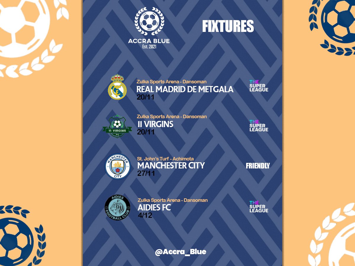 Accra_Blue's tweet photo. Our remaining fixtures for the season. #Y3NaaNi #AccraBlue https://t.co/yjcNR8DWG3