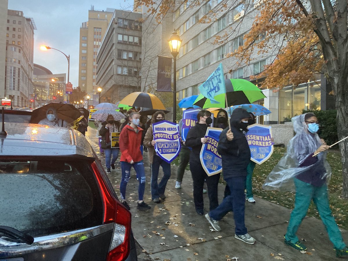 LindsayWardTV's tweet photo. Some ⁦@UPMC⁩ workers said those who work at Amazon or Sheetz make so much more than them, and they work for one of the largest employers in PA. They want change and better pay. ⁦@KDKA⁩ https://t.co/H9ebQcQevI